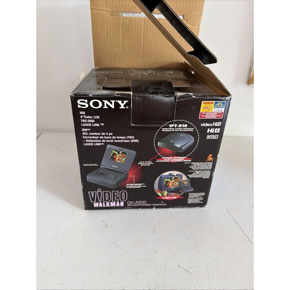 Sony GV-A500 Video Walkman- Hi8 / 8mm Video Cassette Recorder With A 4incolorLCD